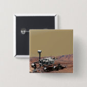 Mars Science Laboratory Vierkante Button 5,1 Cm (Voorkant /achterkant)