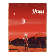 Mars Sciencefiction vintage reisposter