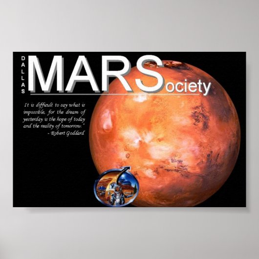 Mars Society Poster (Voorkant)