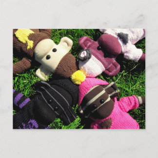 Mars Sock Monkey Post Card Briefkaart