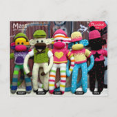 Mars Sock Monkey Post Card - Graffiti Briefkaart (Voorkant)
