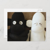 Mars Sock Monkey Post Card - Herman & Lily Briefkaart (Voorkant / Achterkant)