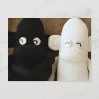 Mars Sock Monkey Post Card - Herman & Lily Briefkaart
