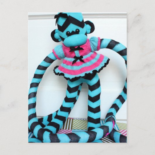 Mars Sock Monkey Post Card - Isis Briefkaart (Voorkant)