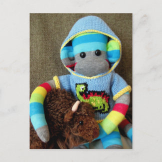 Mars Sock Monkey Post Card - Jed Briefkaart