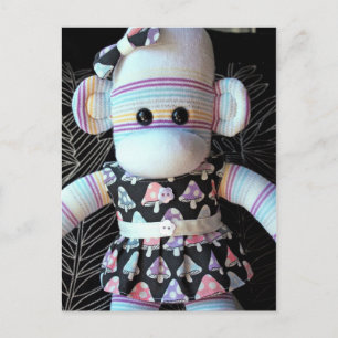 Mars Sock Monkey Post Card - Neve Briefkaart