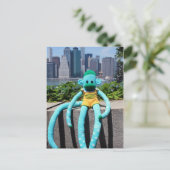 Mars Sock Monkey Post Card - Stuart Briefkaart (Staand voorkant)