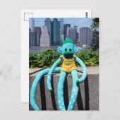 Mars Sock Monkey Post Card - Stuart Briefkaart (Voorkant / Achterkant)