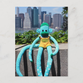 Mars Sock Monkey Post Card - Stuart Briefkaart