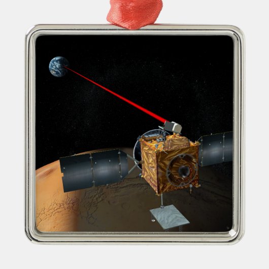 Mars Telecommunicatieorbiter Metalen Ornament (Voorkant)