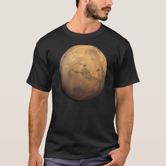 Mars the red world   t-shirt (Voorkant)