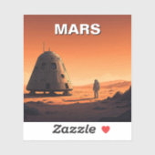 Mars Travel Sticker (Vel)