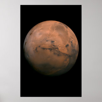 Mars - Valles Marineris - NASA  Space  Astronomy Poster