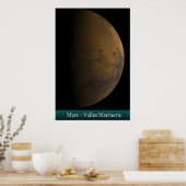 Mars - Valles Marineris Poster (Keuken)