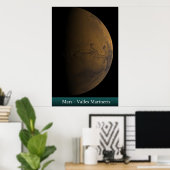 Mars - Valles Marineris Poster (Thuiskantoor)