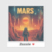 Mars: Verken de Rode Planeet Sticker (Vel)