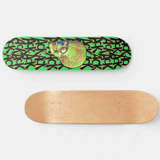 Mars verovering van buitenruimte Alien Fun Skateboard (Horizontaal)
