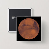 Mars Vierkante Button 5,1 Cm (Voorkant /achterkant)