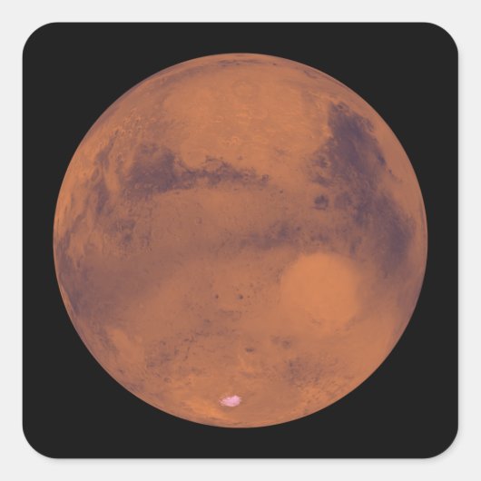 Mars Vierkante Sticker (Voorkant)