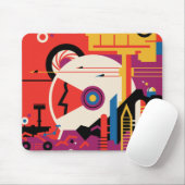 « Mars » – Visions du futur Tapis de souris (Avec souris)