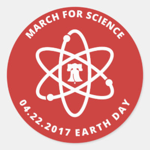 Mars voor Science Philadelphia stickers