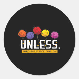 Mars voor Wetenschap Dag van de Aarde Ronde Sticker
