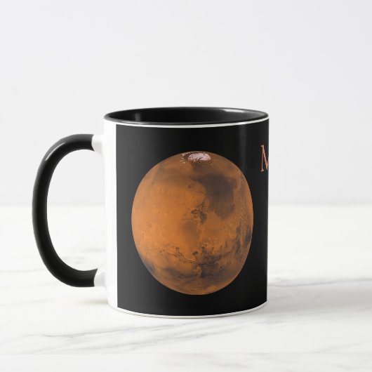 Mars Wereldbol door NASA Mok (Links)
