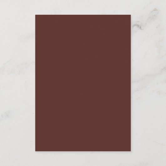 Marsala Autumn Floral | Blush Weddenschap goed Informatiekaartje (Achterkant)