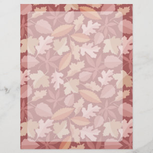 Marsala bladerenpatroon flyer