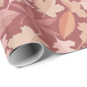 Marsala-bladpatroon Cadeaupapier (Rol Hoek)