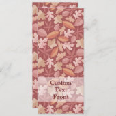 Marsala-bladpatroon Kaart (Voorkant / Achterkant)