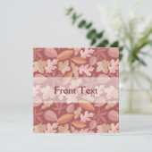 Marsala-bladpatroon Kaart (Staand voorkant)