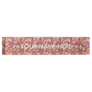 Marsala-bladpatroon Naambordje