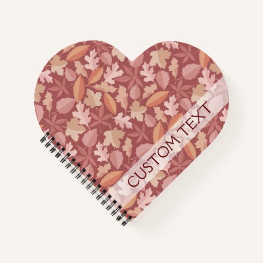 Marsala-bladpatroon Notitieboek (Voorkant)