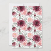 Marsala Bloemen Niets ingewikkelds alleen liefde E Kaart (Achterkant)