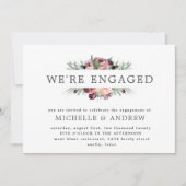 Marsala Bloemenkrans verloving Kaart (Voorkant)