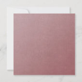 Marsala Blush Rose Floral Frame Faire-part de mari (Dos)