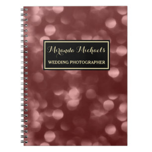 Marsala Bokeh Huwelijksfotograaf Notitieboek