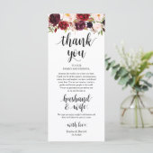 Marsala Bourgogne, Carte de remerciements du lieu (Debout devant)