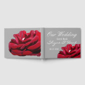 Marsala Bourgogne Floral Grey Mariage Livre d'or (Complet)