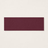 Marsala Bourgogne Mariage Floral Cartes du site (Dos)