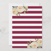 Marsala Bourgondië Herfst Baby shower Genderneutra Kaart (Achterkant)