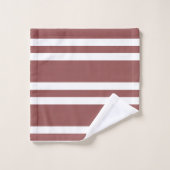 Marsala Brown et blanc (Gant de toilette)