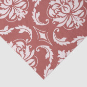 Marsala Classic Damask Pattern Tissuepapier (Detail)