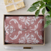 Marsala Classic Damask Pattern Tissuepapier (Geschenk)