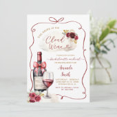 Marsala Cloud Bachelorette Weekendschema Kaart (Staand voorkant)