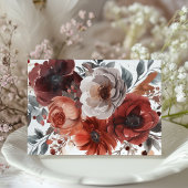 Marsala Elegance Save the Date Kaart