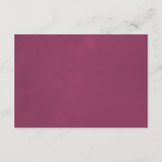 Marsala en Blush Floral Bridal Display Shower Informatiekaartje (Achterkant)