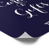 Marsala en Bourgogne Floral op Kaarten van de mari Poster (Hoek)