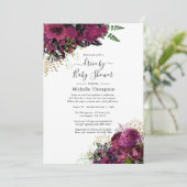 Marsala en Gold Drive by Shower Kaart (Staand voorkant)